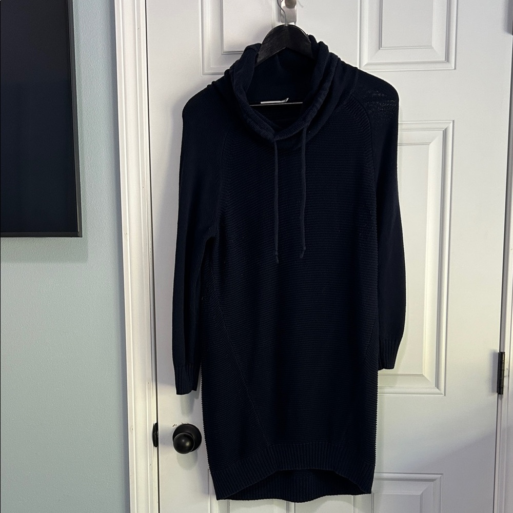 Ricki's Elegant Black Knit Sweater Dress - Large